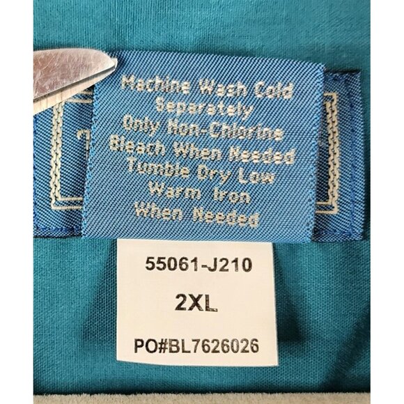 TropiCool Shirt Mens 2XL Green Guayabera Pleated Vintage Button Up Short Sleeve - Picture 11 of 11